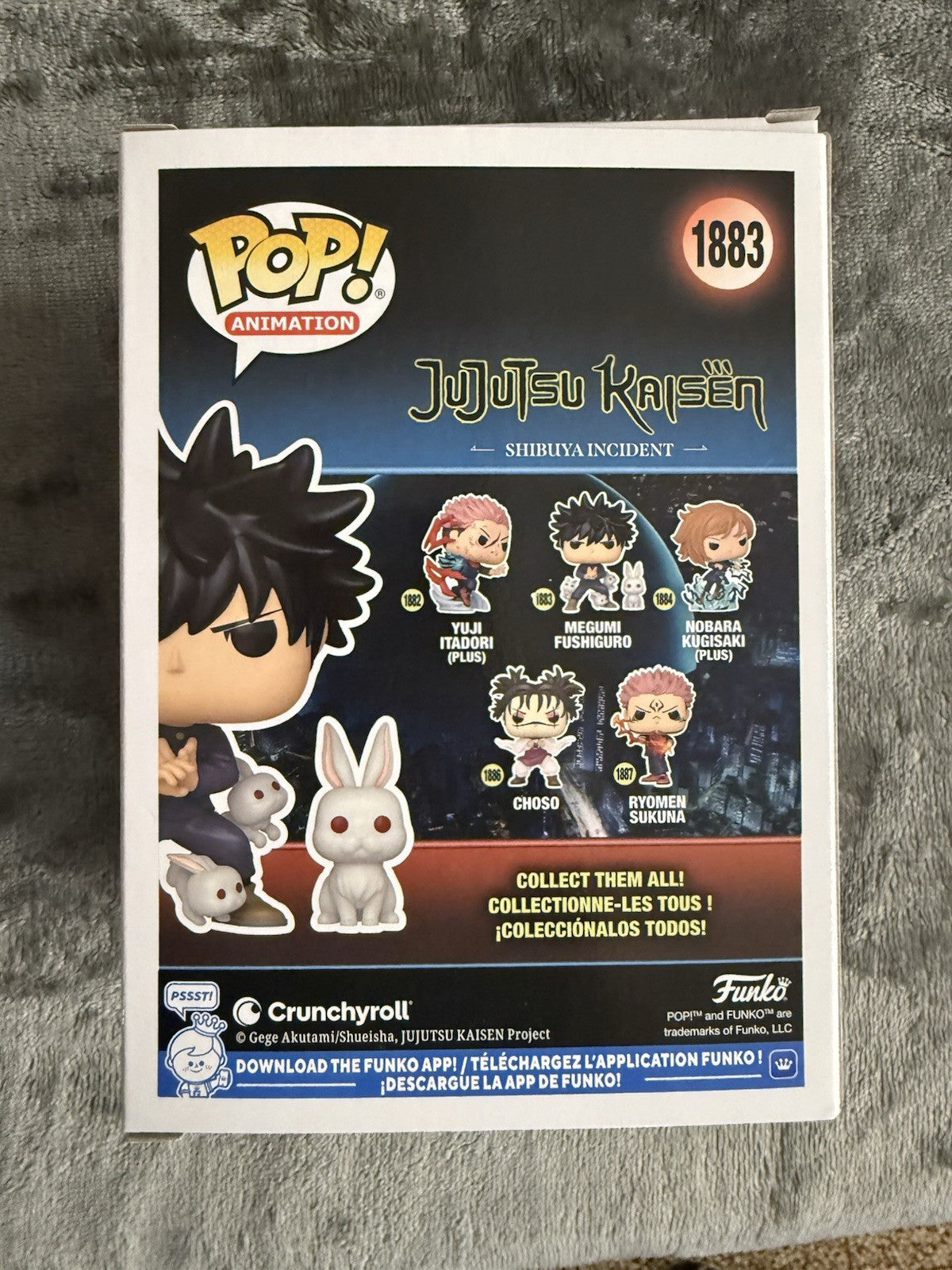 JUJUTSU KAISEN - MEGUMI FUSHIGURO #1883 FUNKO POP ANIMATION - BRAND NEW. A6