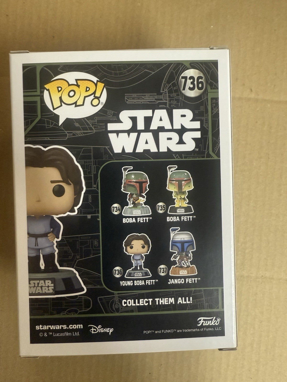 Funko POP! Star Wars Young Boba Fett Legacy #736 Vinyl Figure New