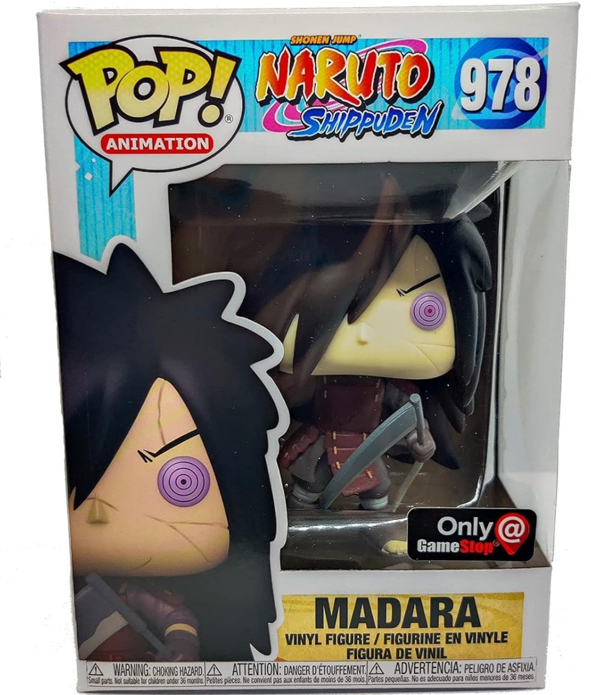 Funko Pop! Madara 978 Naruto Shippuden Special Edition Vinyl Figure Brand New