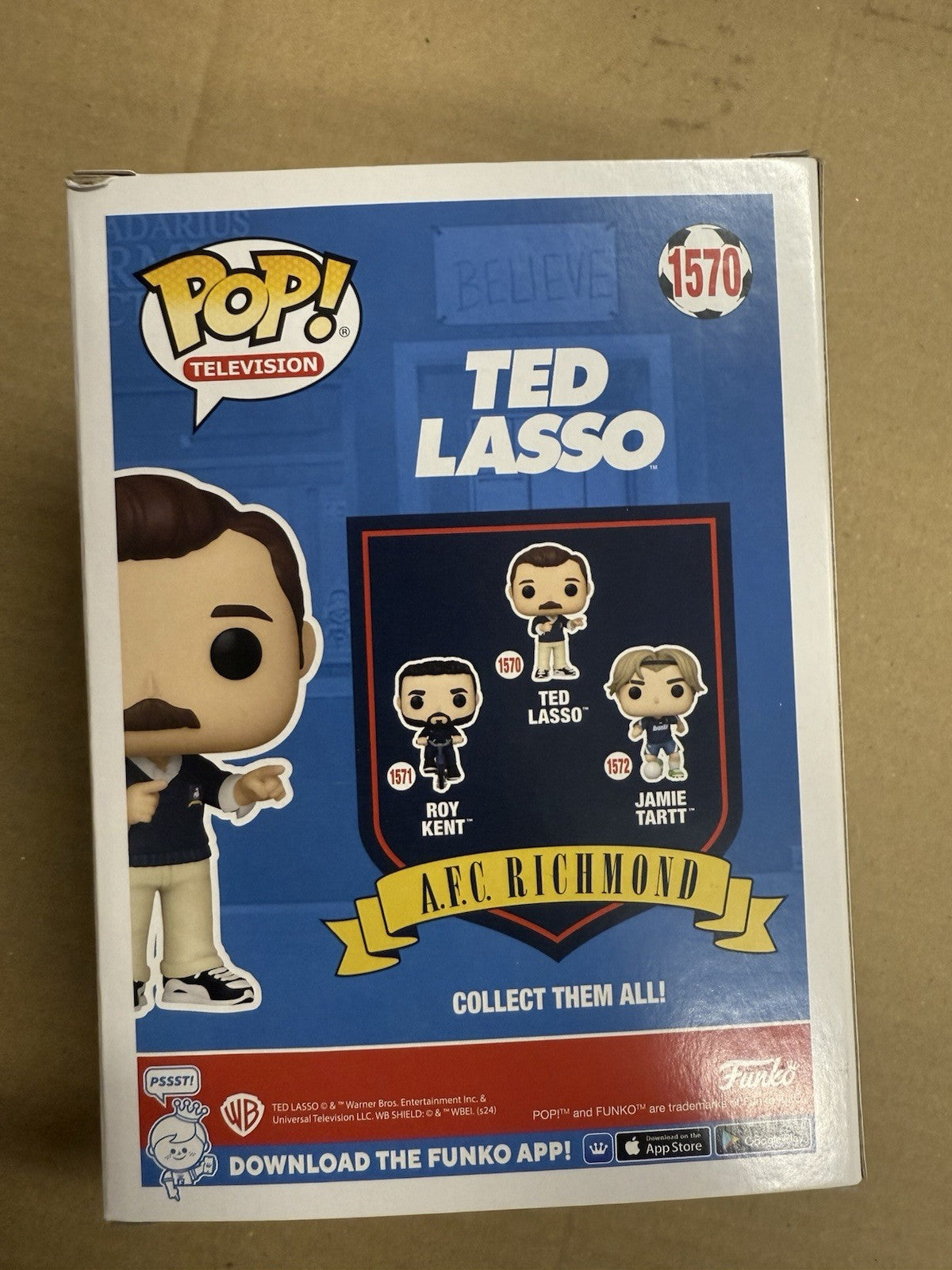 Funko Pop Vinyl Television Ted Lasso Pointing 1570 Collectable Figure NEW UK. A2