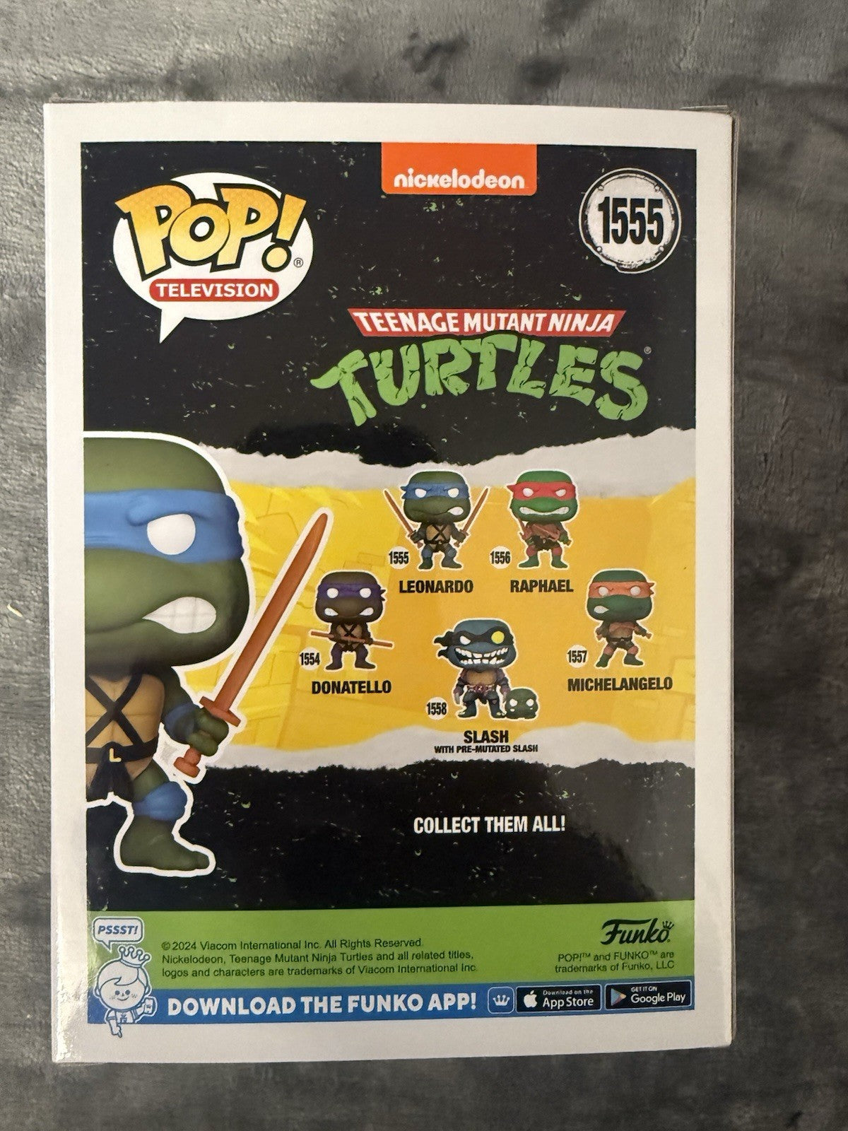 Funko Pop 1555 Teenage Mutant Ninja Turtles Vinyl Fingure - Leonardo