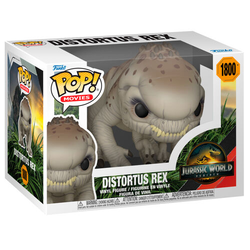 JURASSIC WORLD REBIRTH DISTORTUS REX 3.75" POP MOVIES VINYL FIGURE FUNKO 1800