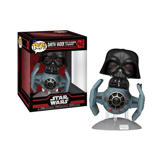 Funko Pop Star Wars 742 Darth Vader with Tie Advanced X1 Starfighter Deluxe Rides Vinyl Figure