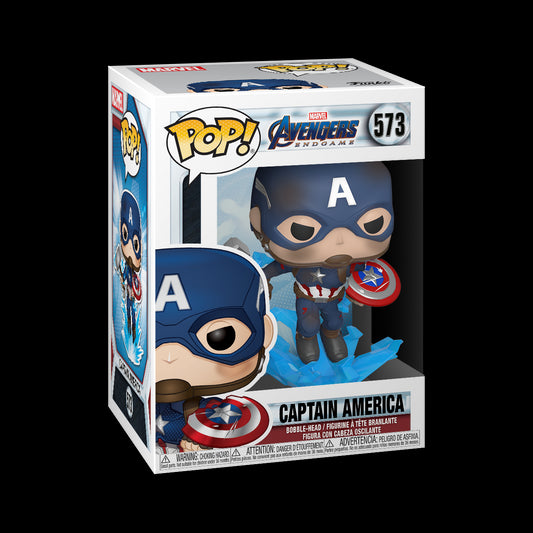 Pop! Marvel: Endgame- Captain America W/ Broken Shield & Mjoinir
