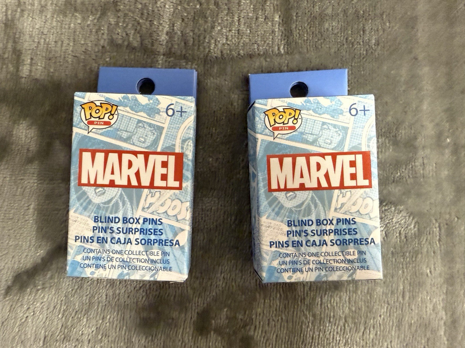 2x Marvel Funko Pop! Collectable Blind Box Pin Hero Badge NEW UNOPENED Mystery