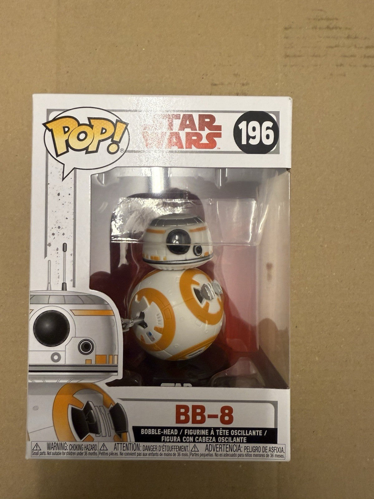 Star Wars - Episode VIII - BB-8 #196 FUNKO Pop Vinyl - NEW in Mint Box + P/P