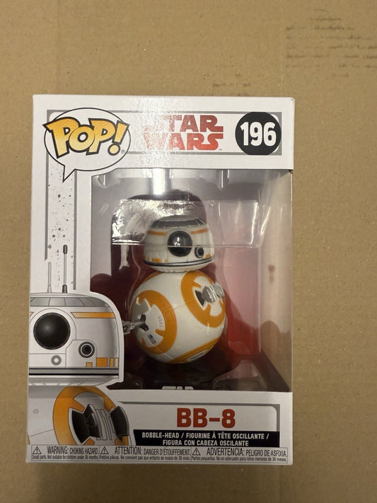 Star Wars - Episode VIII - BB-8 #196 FUNKO Pop Vinyl - NEW in Mint Box + P/P