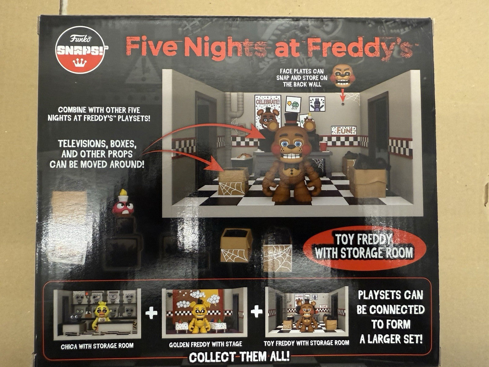 Funko SNAPS Five Nights at Freddy's Toy Freddy with Storage Room Playset fnaf