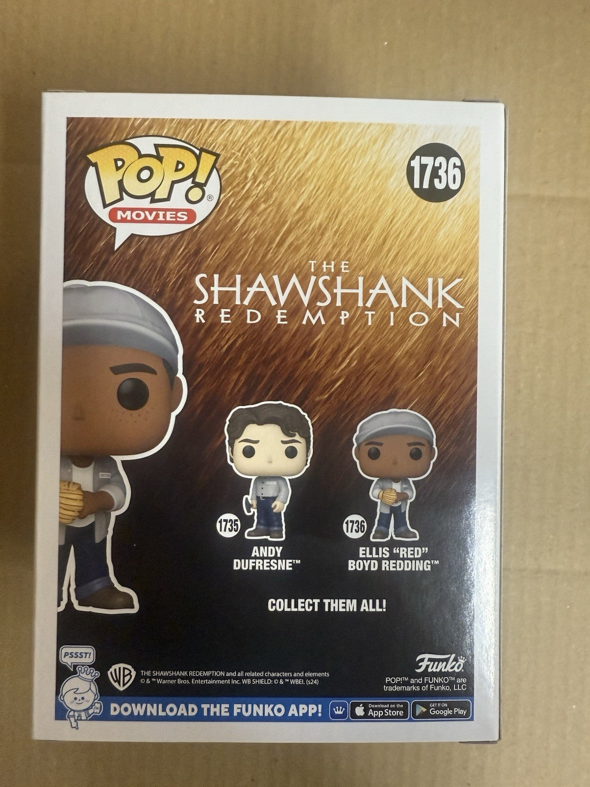The Shawshank Redemption - Ellis "Red" Boyd Redding #1736 - Funko Pop! Vinyl