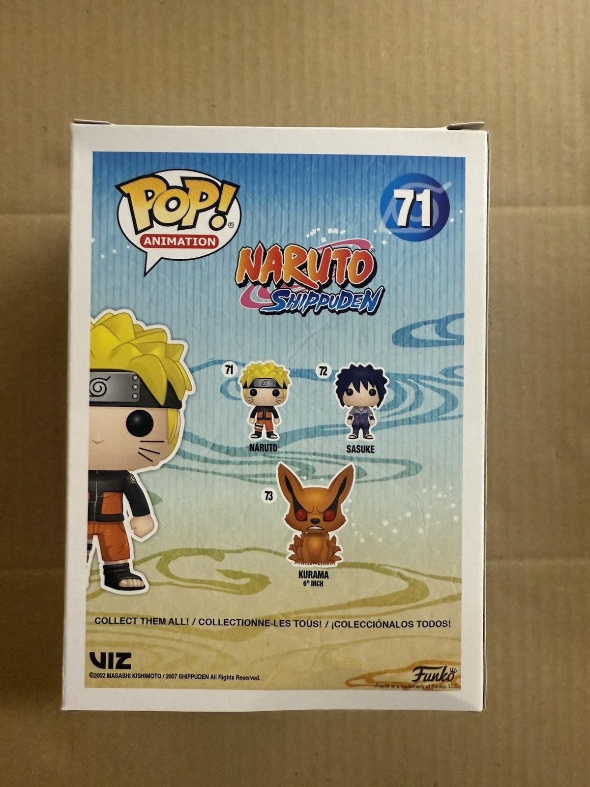 Funko Pop! Animation #71: Naruto Shippuden Vinyl Figure Collectible Boxed.  A2