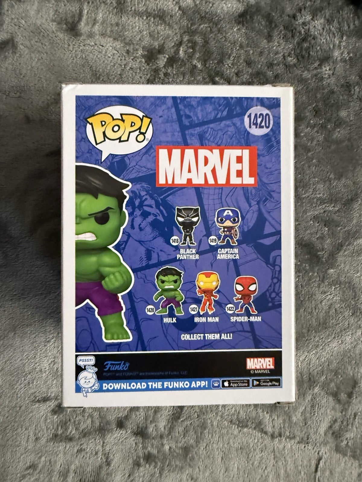 Funko Pop Hulk #1420 Classics Marvel Comics Vinyl Figure Figurine New Sealed. A6