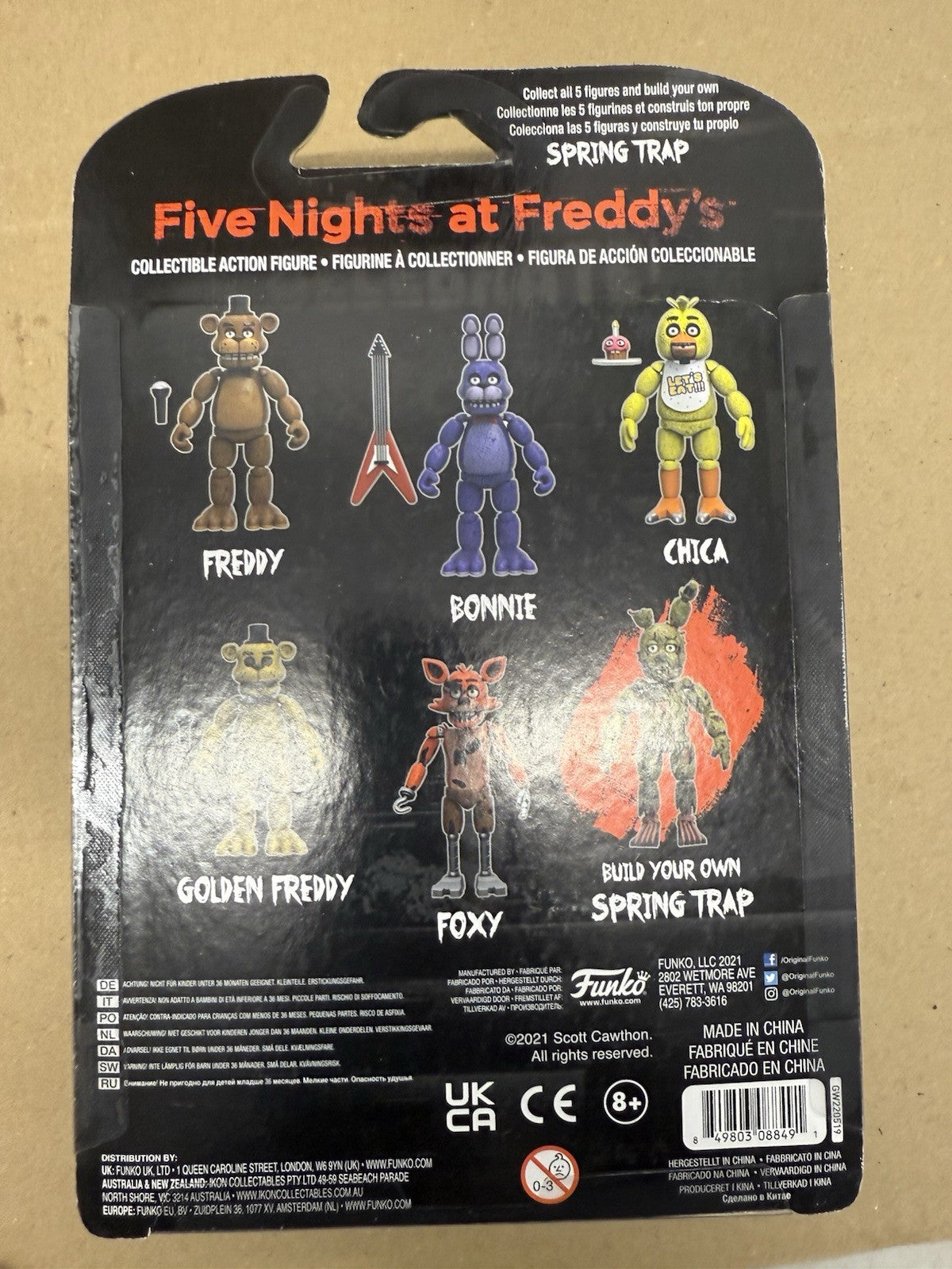 funko five nights at freddy's bonnie  5" action figure brand new FNAF. (A1)