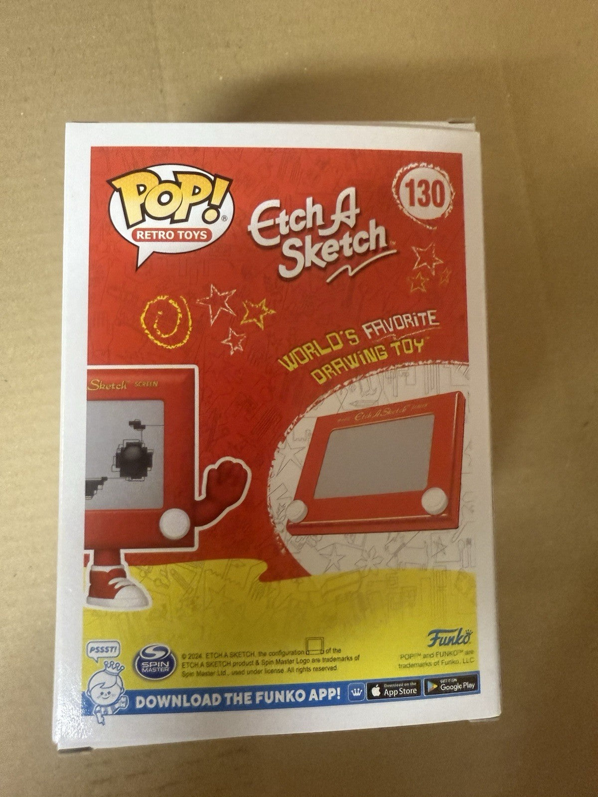 Funko POP! Retro Toys Etch a Sketch 3.75" Vinyl Figure 130.   A4