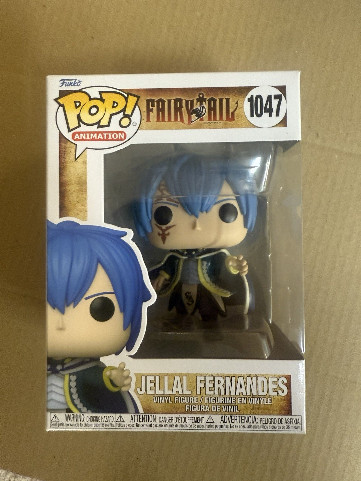 Funko Pop Animation Fairytail Jellal Fernandes #1047 Vinyl Figure | Brand New