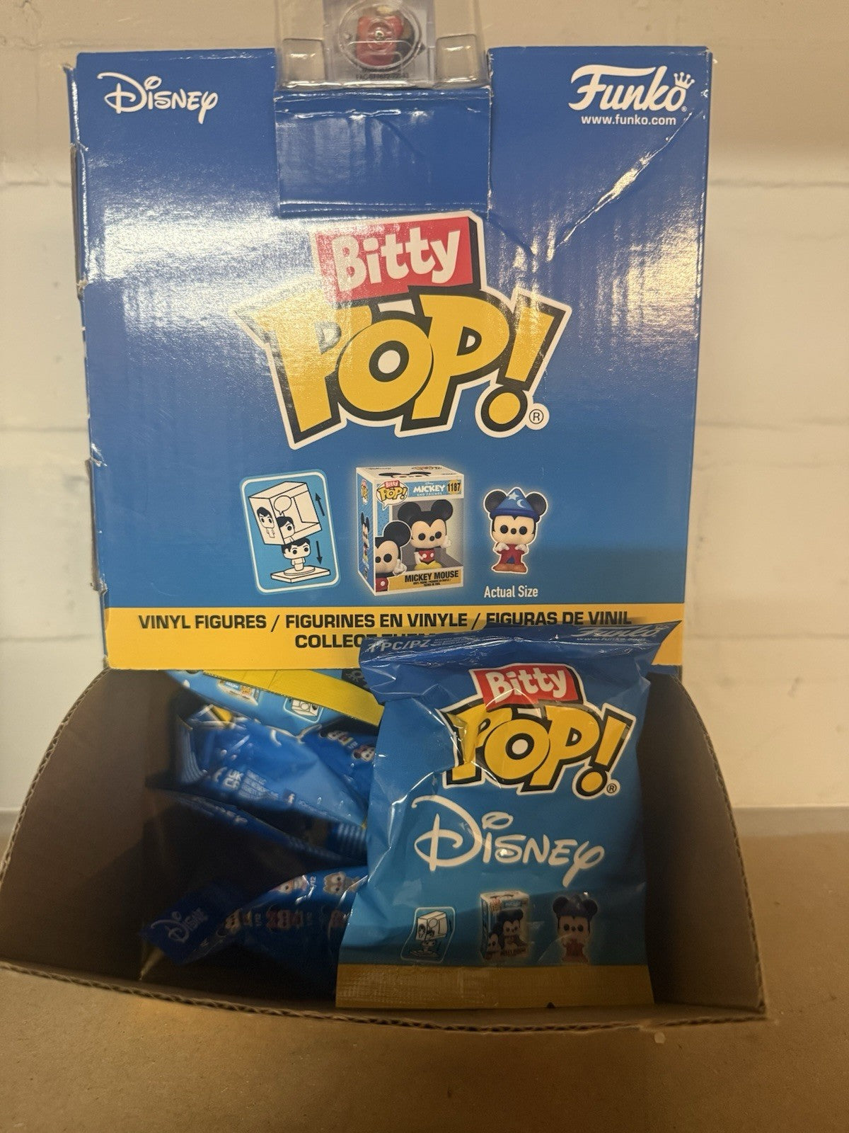 Disney Mystery Bitty POP! Vinyl Figures 2 cm Display 17 Packs