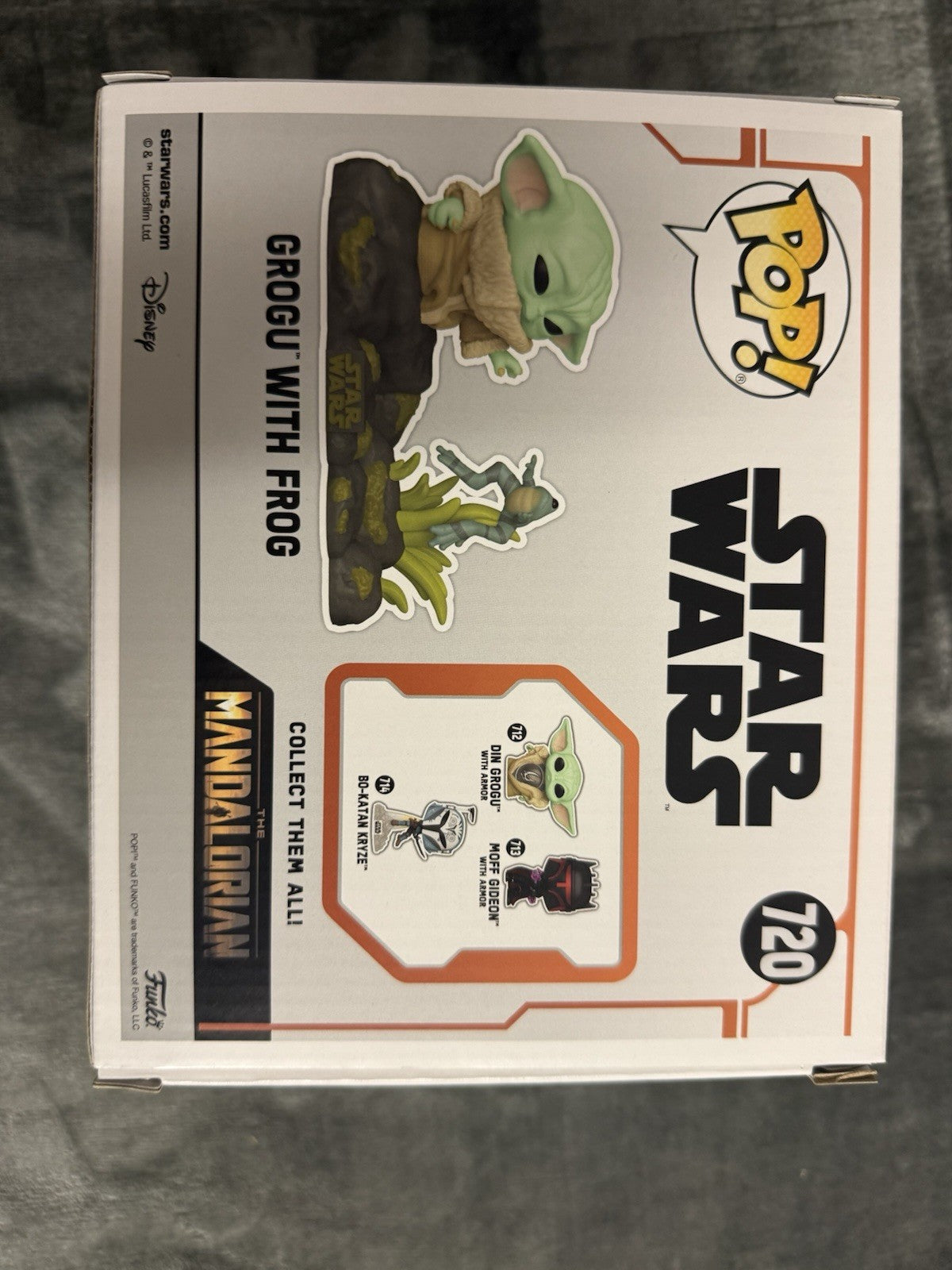 Funko Pop! Star Wars Mandalorian Grogu With Frog Bobblehead Figure Set