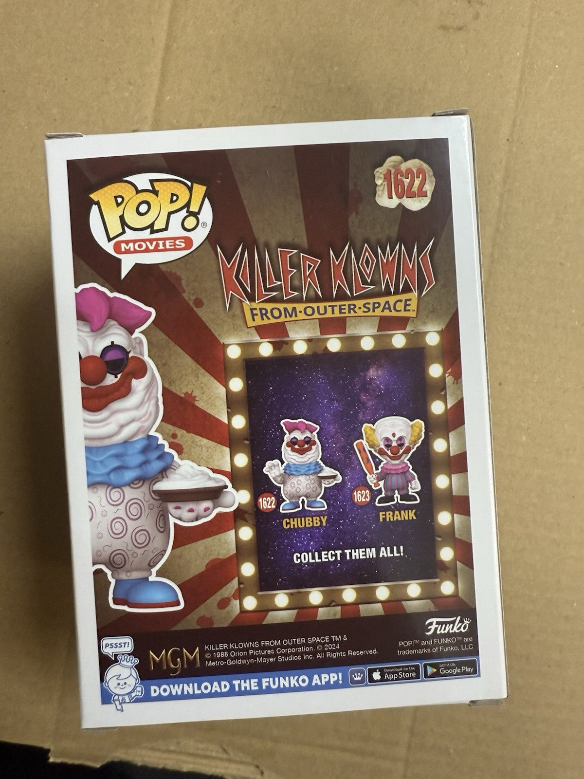 Funko Pop Chubby (1622) Killer Klowns From Outer Space Vinyl Figure Figurine A2