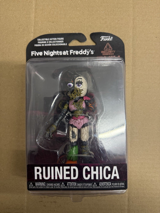 Five Nights At Freddys Ruined Chica Action Figure FNAF Security Breach Ruin. A3