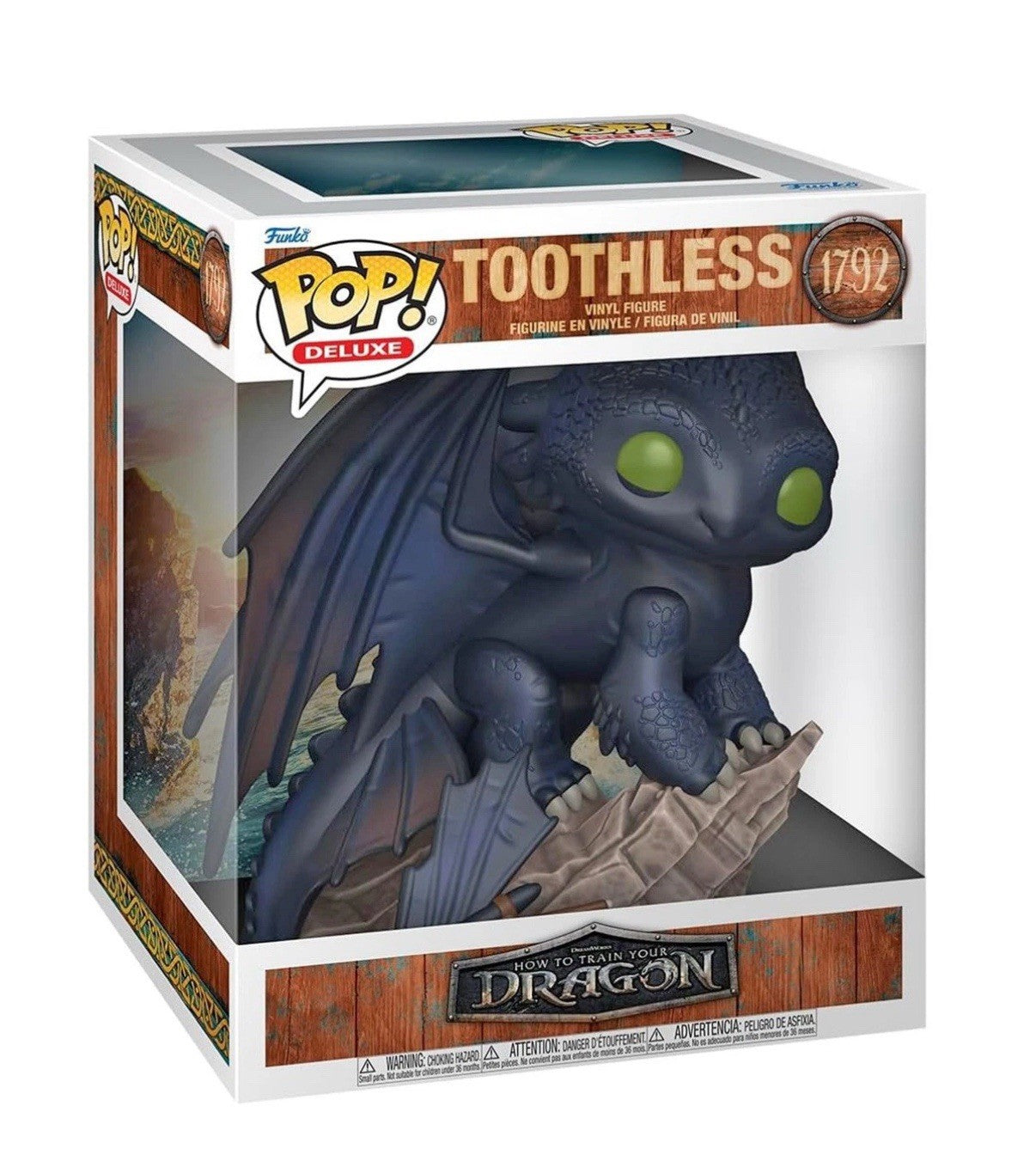 Funko POP Deluxe How to Train Your Dragon Live Action S1 Toothless Vinyl.  (A1)