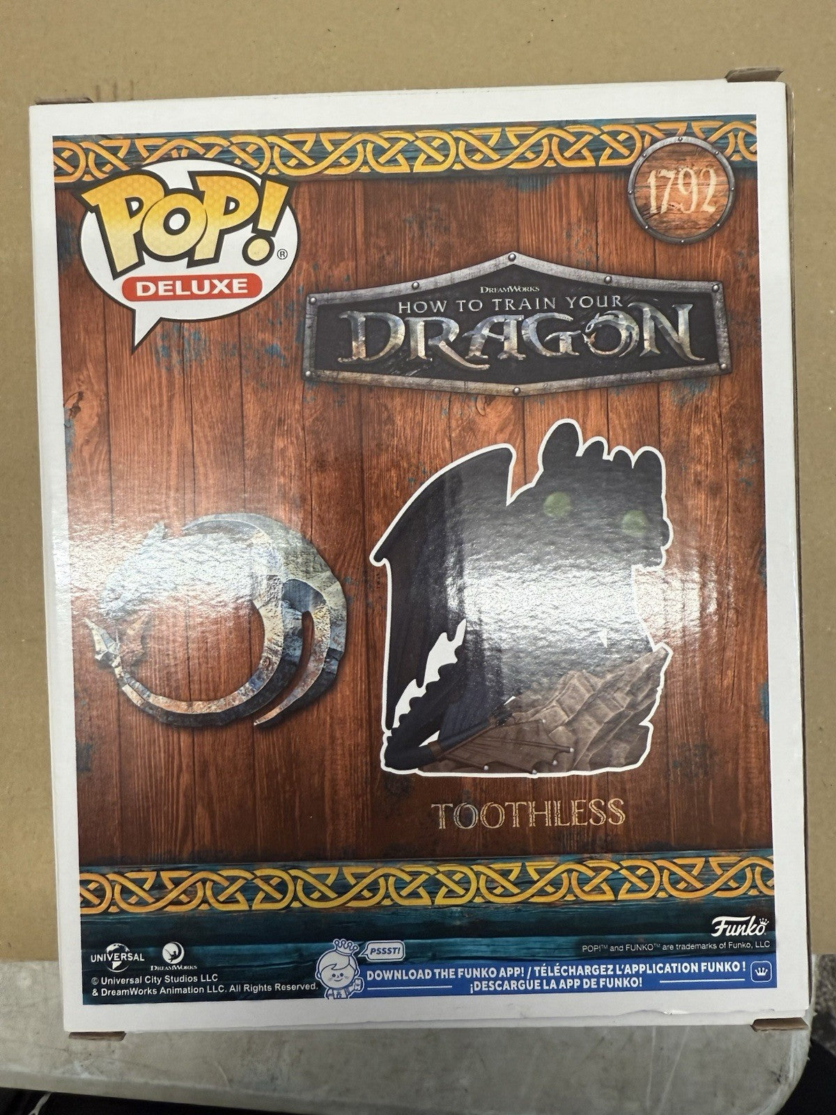 Funko POP Deluxe How to Train Your Dragon Live Action S1 Toothless Vinyl.  (A1)