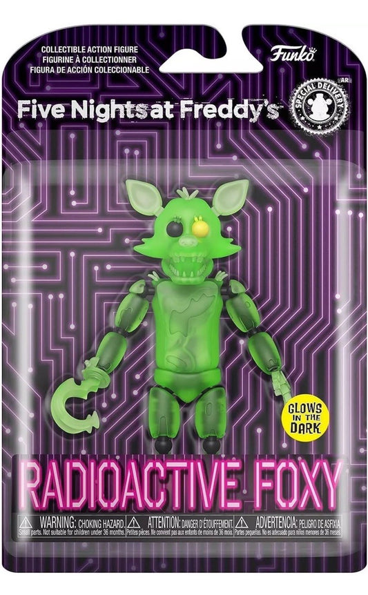 FUNKO FIVE NIGHTS AT FREDDYS RADIOACTIVE FOXY GLOW IN THE DARK FIGURE NEW. (A1)