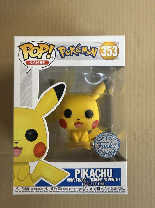 Funko Pop! Games Pokemon Pikachu #353 Special Edition Vinyl Figure.  A2