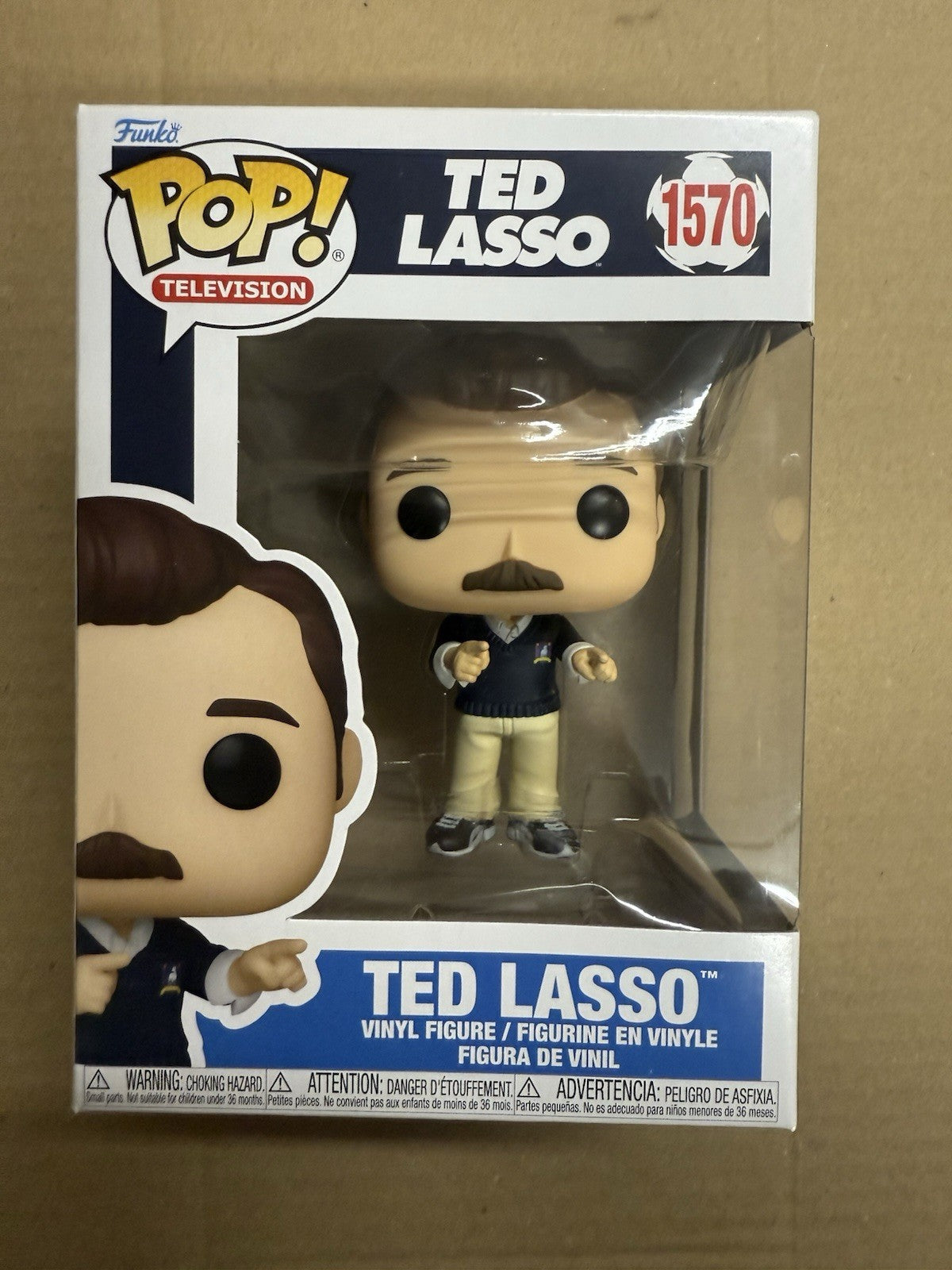 Funko Pop Vinyl Television Ted Lasso Pointing 1570 Collectable Figure NEW UK. A2