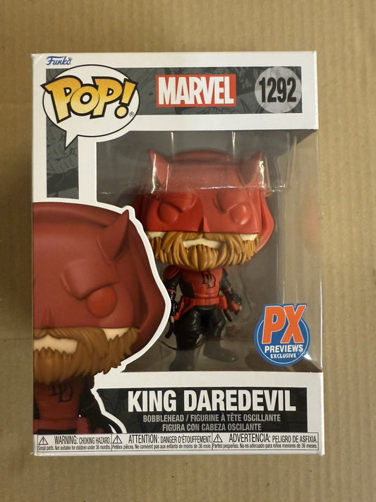 King Daredevil Pop  #1292 Marvel PX Exclusives 2023 Funko Pop.  A3