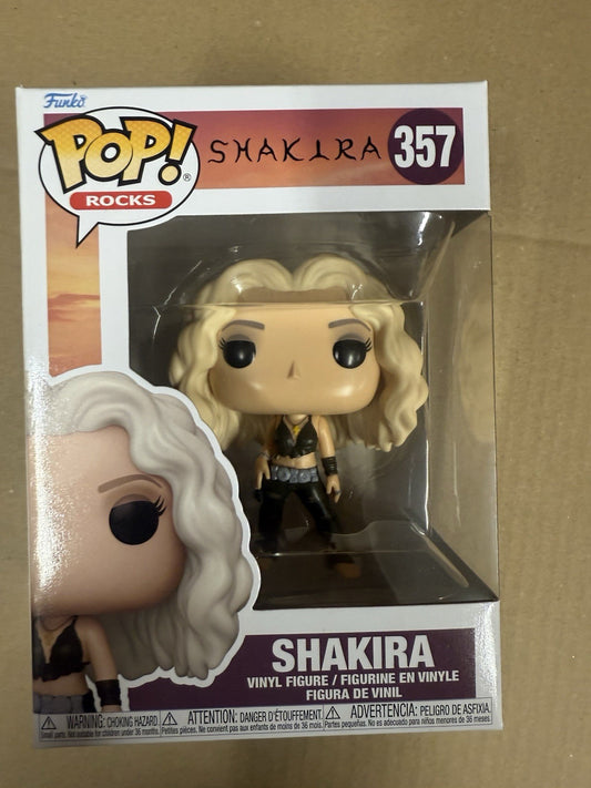 NEW! Funko Pop Rocks Shakira Wherever/Whenever Vinyl Figure #357