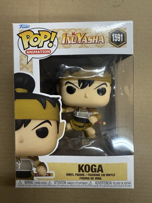 FUNKO POP! ANIME: Inuyasha - Koga Vinyl Figure #1591  - funko pop vinyl.  A2