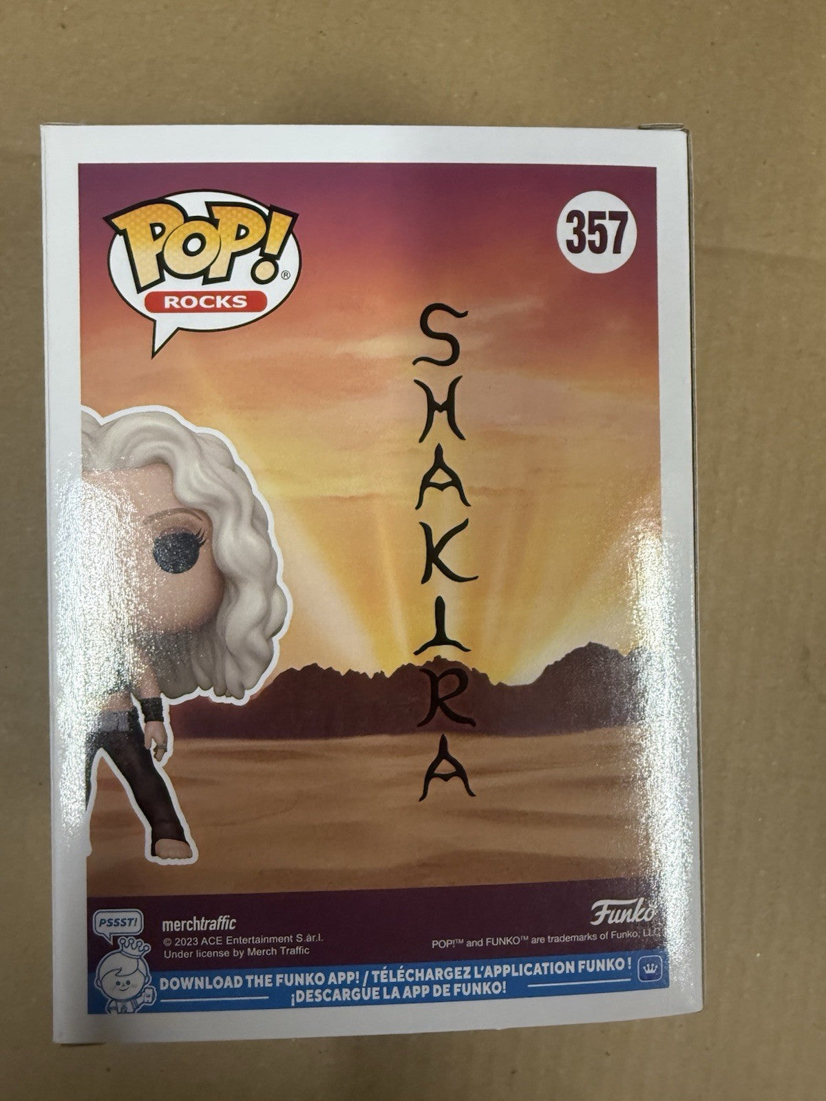 NEW! Funko Pop Rocks Shakira Wherever/Whenever Vinyl Figure #357
