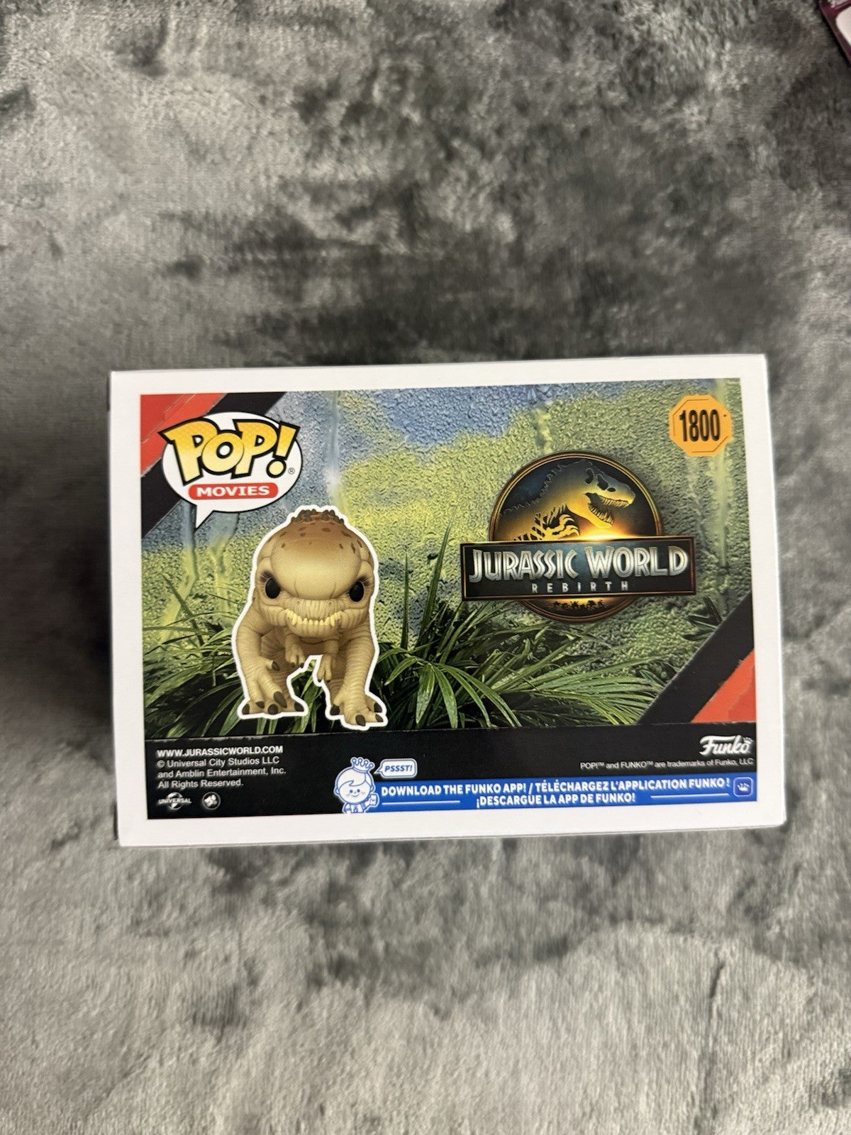 JURASSIC WORLD REBIRTH DISTORTUS REX  3.75" POP MOVIES VINYL FIGURE FUNKO 1800