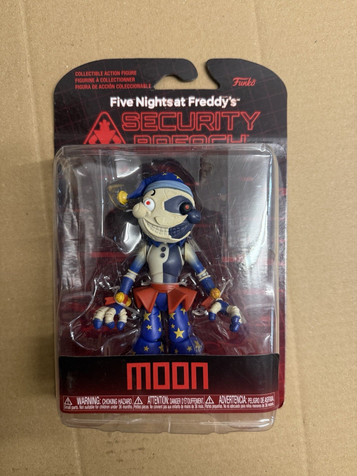 Five Nights at Freddys Security Breach Moon Action Figure Funko New.  A3