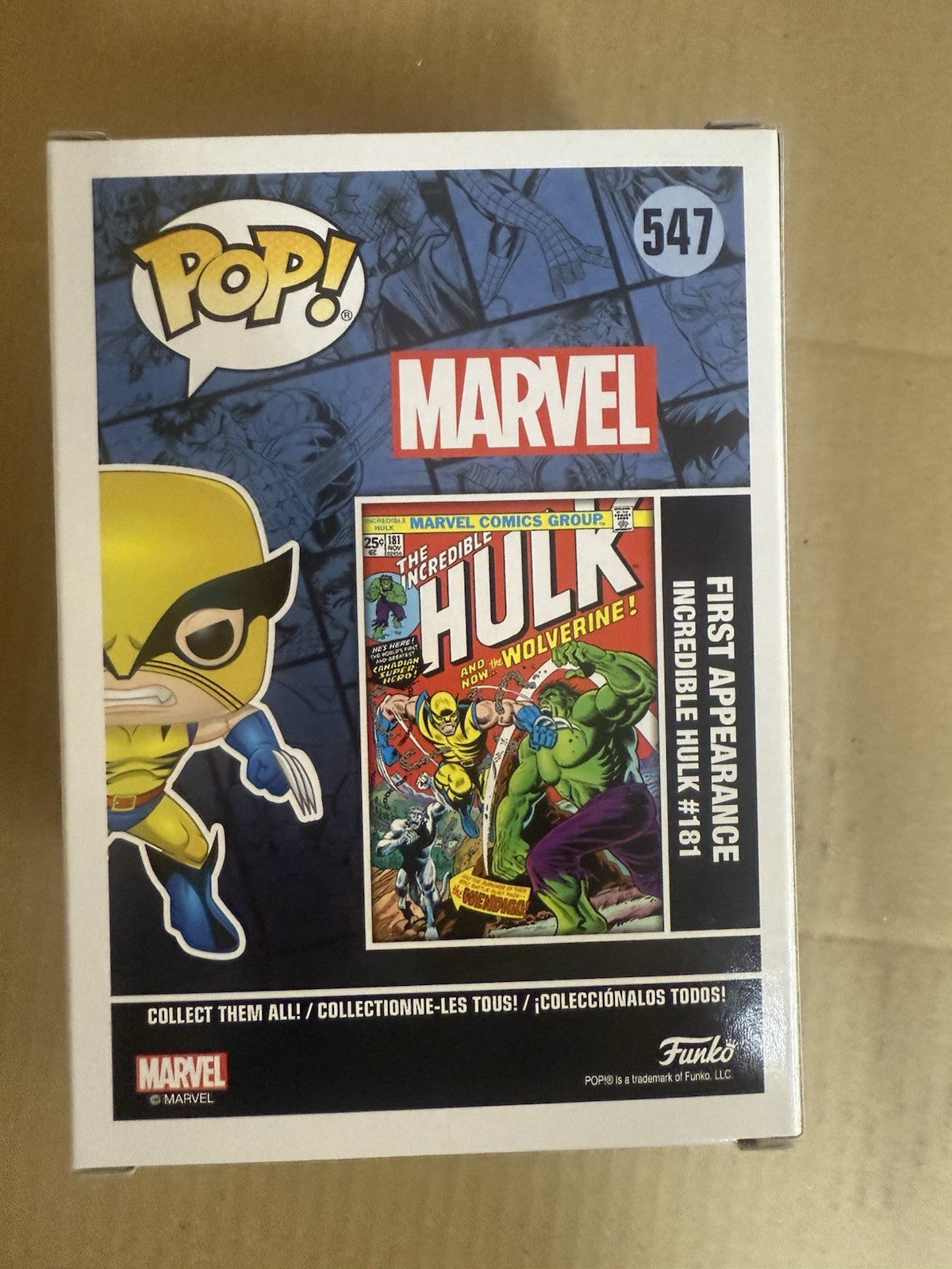 Funko Pop! WOLVERINE Metallic #547 First Appearance NEW & IN STOCK UK