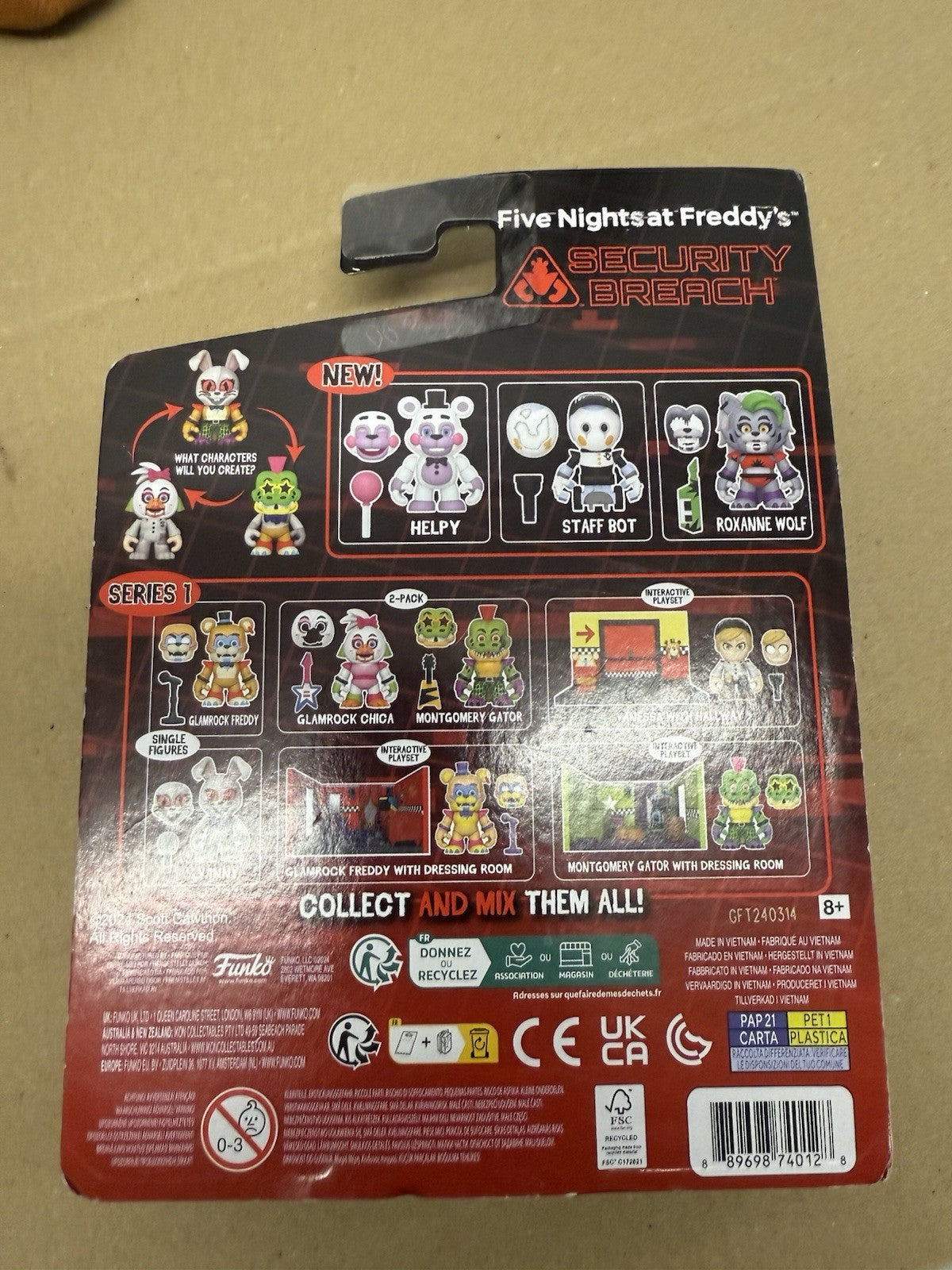Five Nights At Freddys Snaps Helpy Figure Freddy FNAF Funko Collectable NEW A1