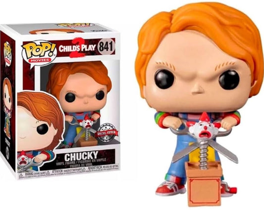 Child's Play 2 Chucky w/Buddy & Giant Scissors (Special) #841 Funko Pop    A2
