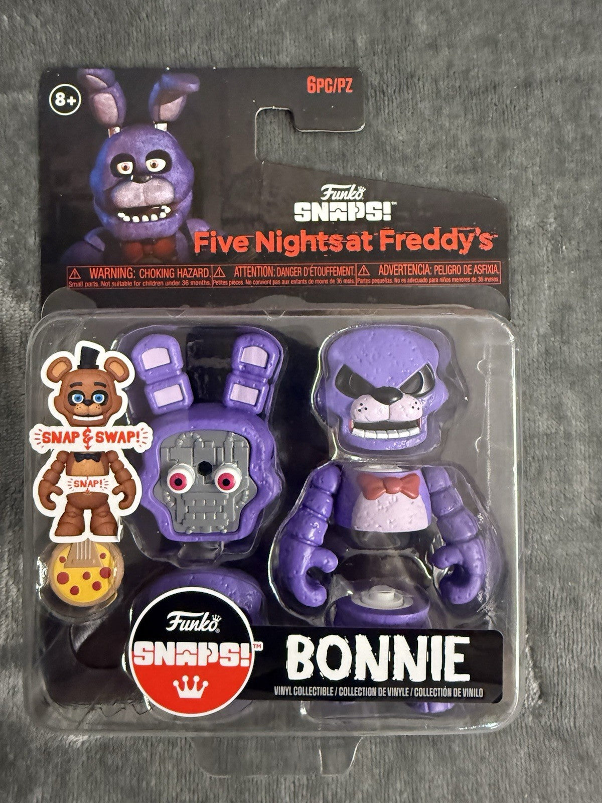 Five Nights At Freddys Snaps Bonnie Collectable Figure FNAF Freddy Funko NEW  A3