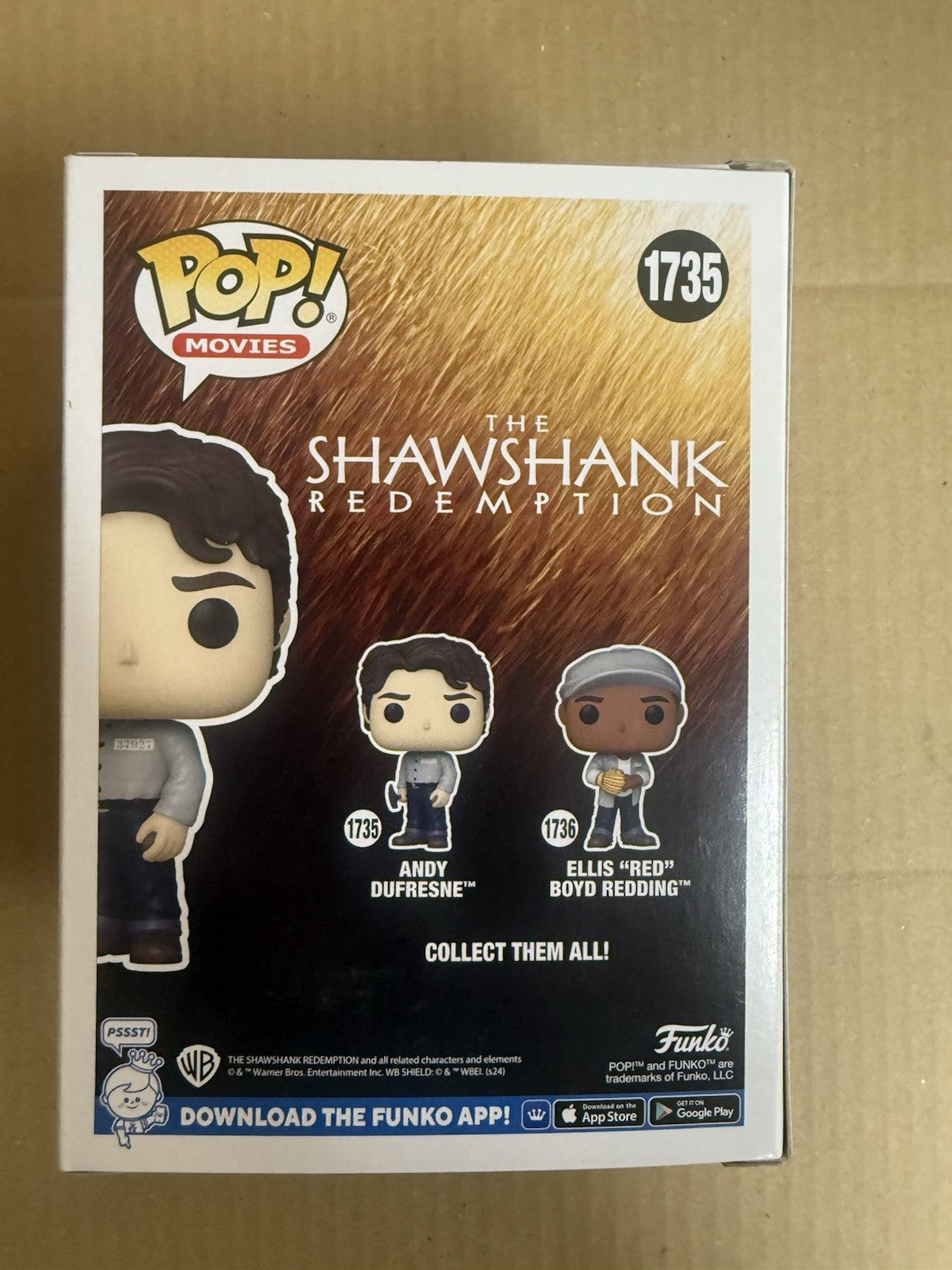 Funko Pop Vinyl - The Shawshank Redemption - Andy Dufresne #1735