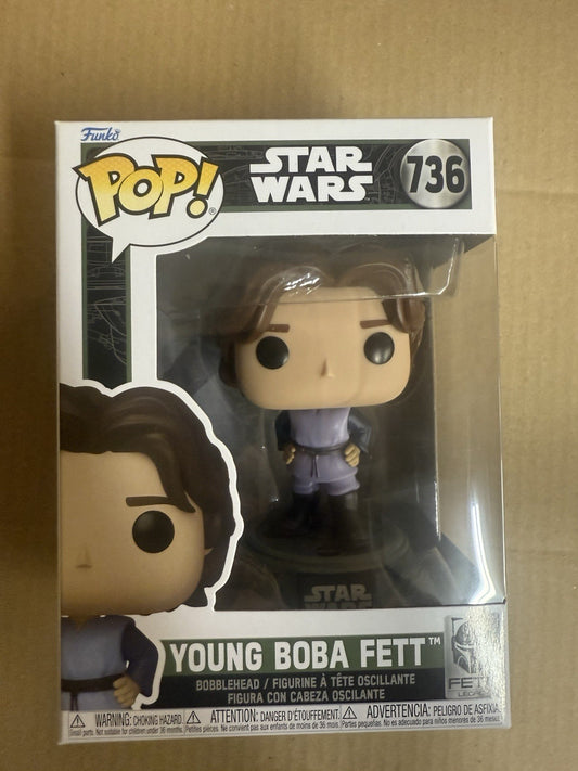 Funko POP! Star Wars Young Boba Fett Legacy #736 Vinyl Figure New