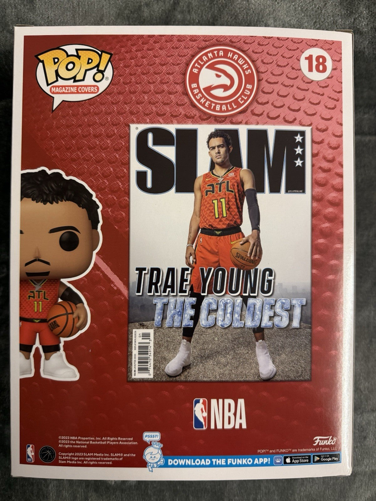 Funko Pop NBA Trae Young (18) Slam Magazine Cover Vinyl Figure New & Sealed UK