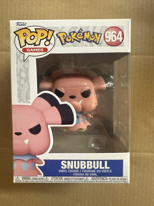 Funko Pop Pokemon SNUBBULL (#964) Vinyl Figure Boxed Funko Pop! Pok√©mon.   A2
