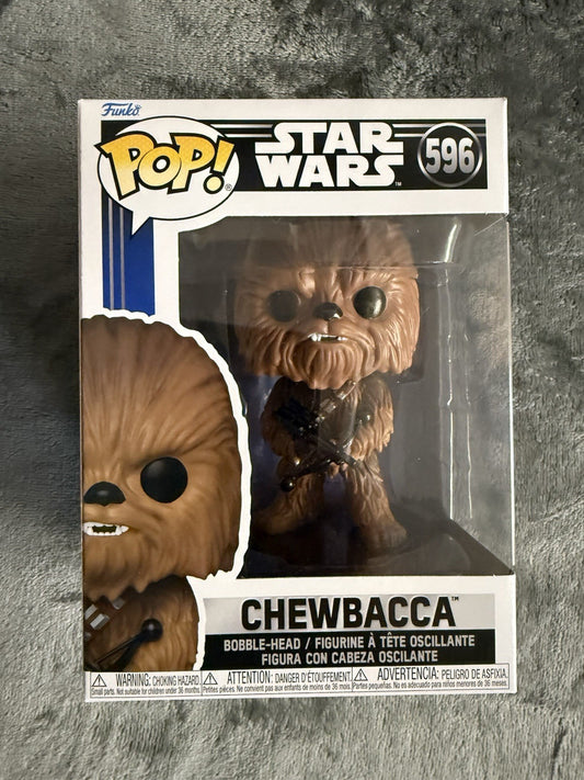 STAR WARS CLASSIC A NEW HOPE CHEWBACCA 3.75" POP VINYL FIGURE FUNKO 596.  A6