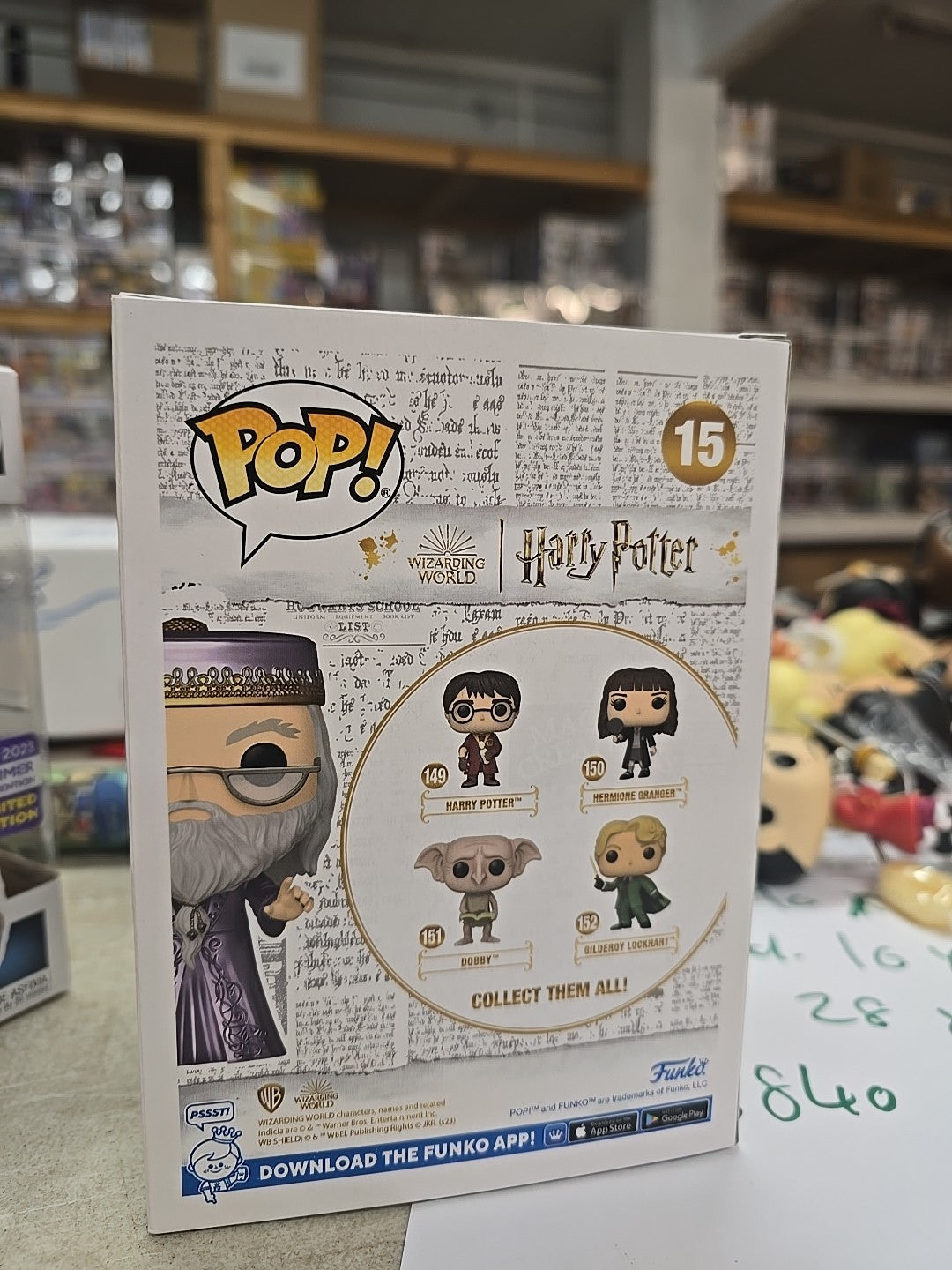FUNKO POP ALBUS DUMBLEDORE METALLIC FUNKO EXCL (15) HARRY POTTER Special Edition