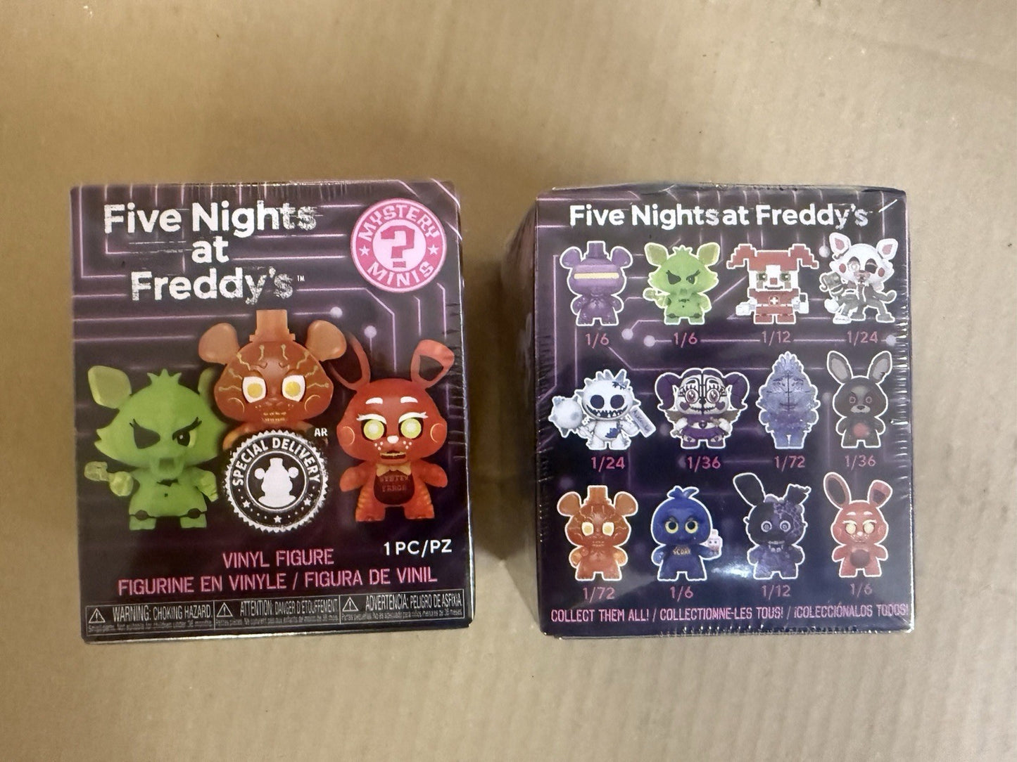 2 NEW Five Nights at Freddy's FNAF Mystery Minis Security Breach Vinyl Figure A2