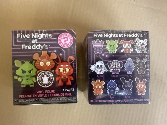 2 NEW Five Nights at Freddy's FNAF Mystery Minis Security Breach Vinyl Figure A2