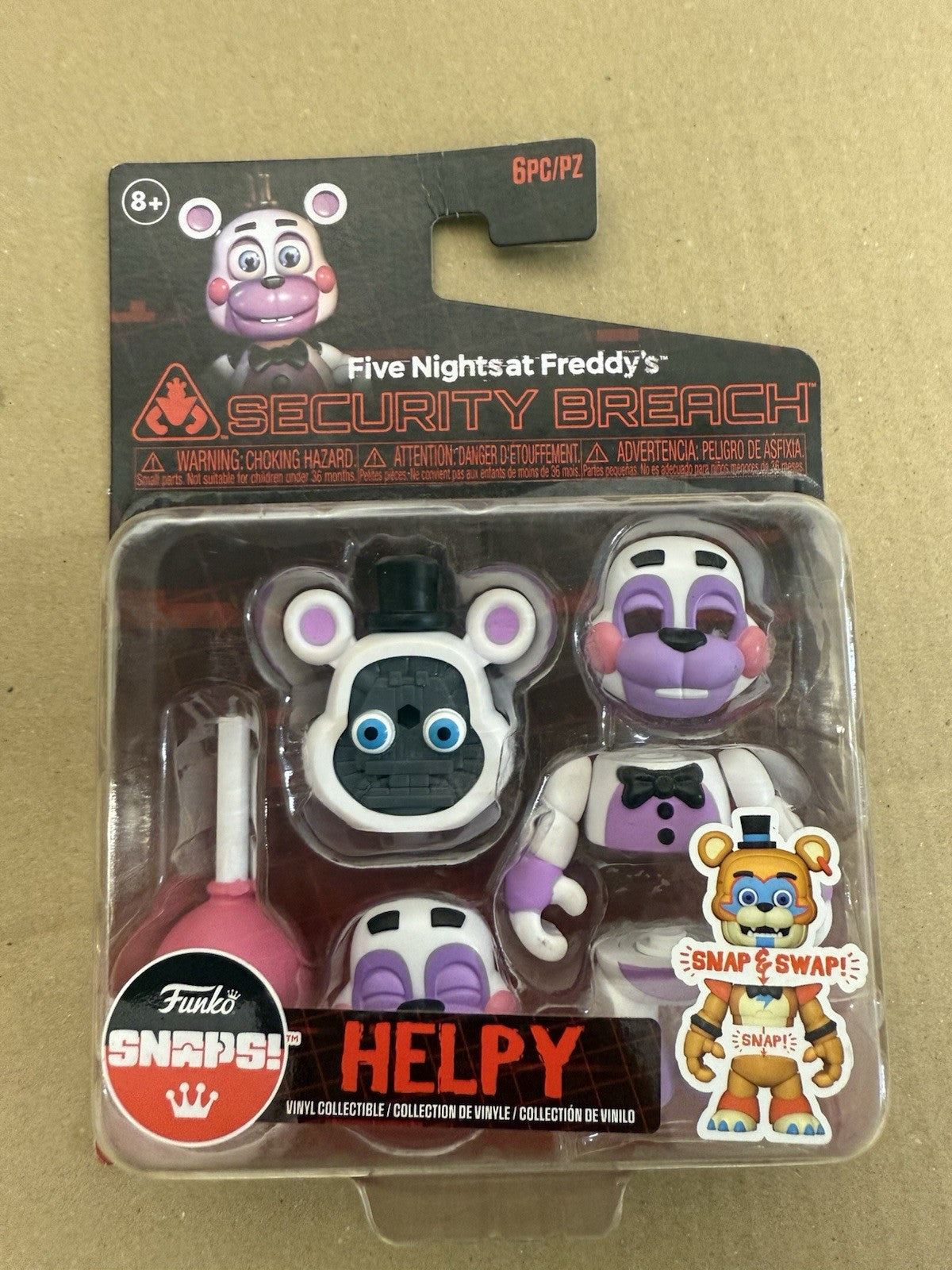 Five Nights At Freddys Snaps Helpy Figure Freddy FNAF Funko Collectable NEW A1