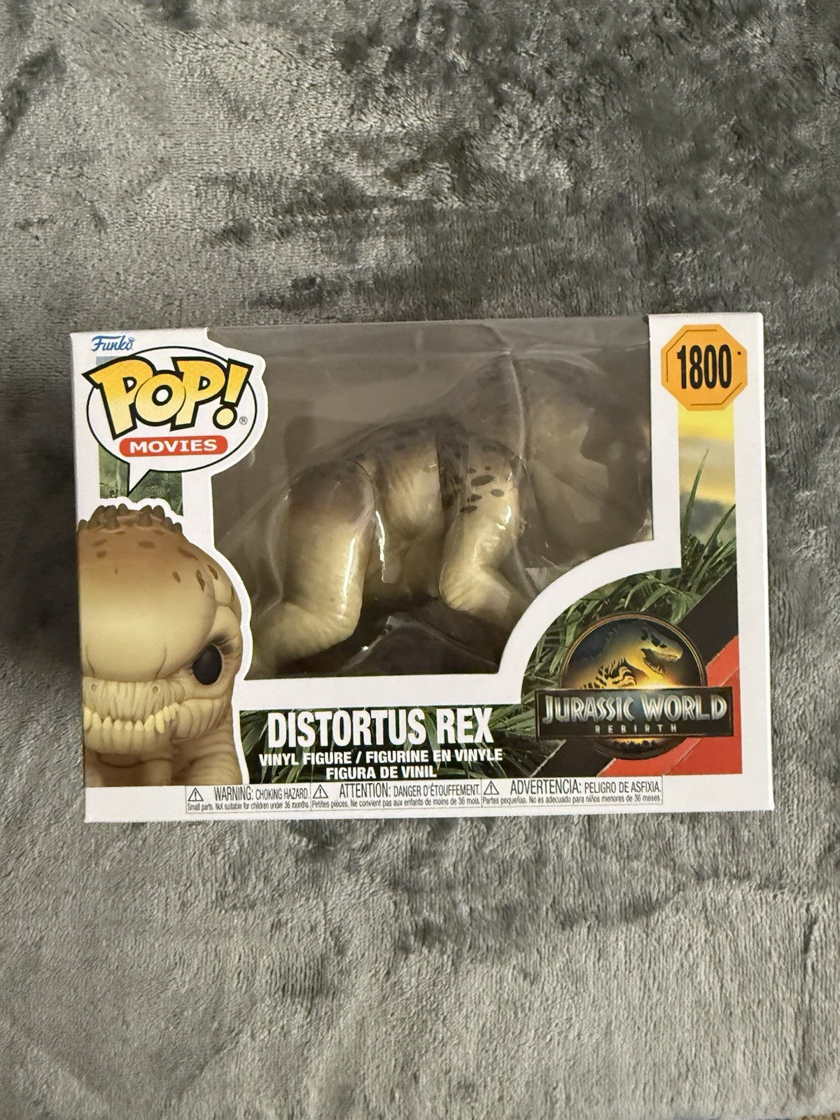 JURASSIC WORLD REBIRTH DISTORTUS REX  3.75" POP MOVIES VINYL FIGURE FUNKO 1800