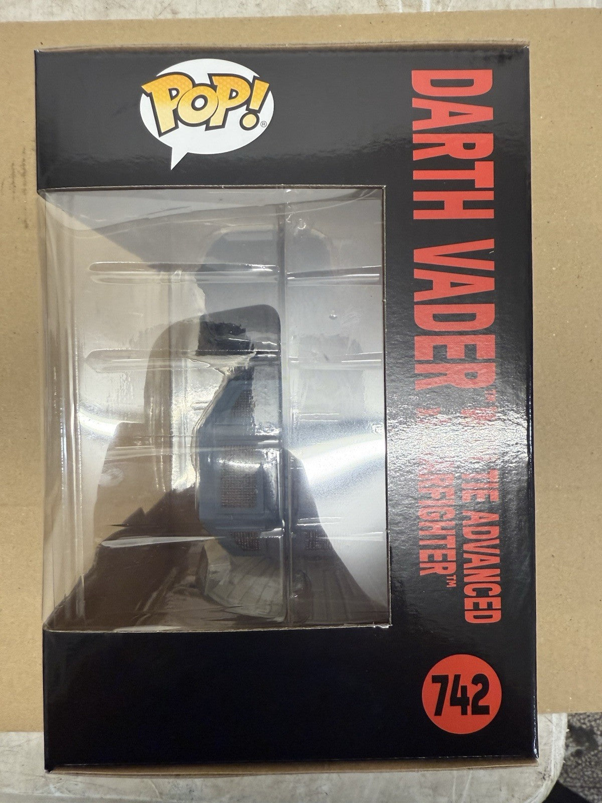 Funko Pop! Darth Vader With Tie Advanced x1 Starfighter #742. (A1)