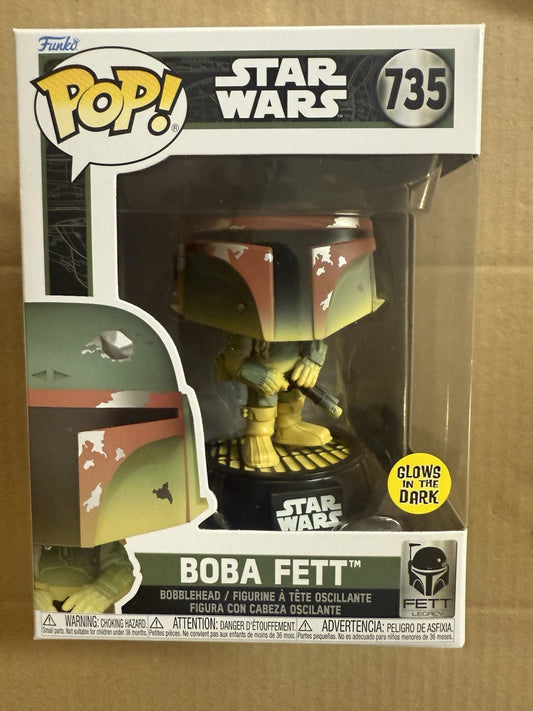 Funko Pop Star Wars | Fett Legacy | Boba Fett (Glow in the Dark) #735     A2