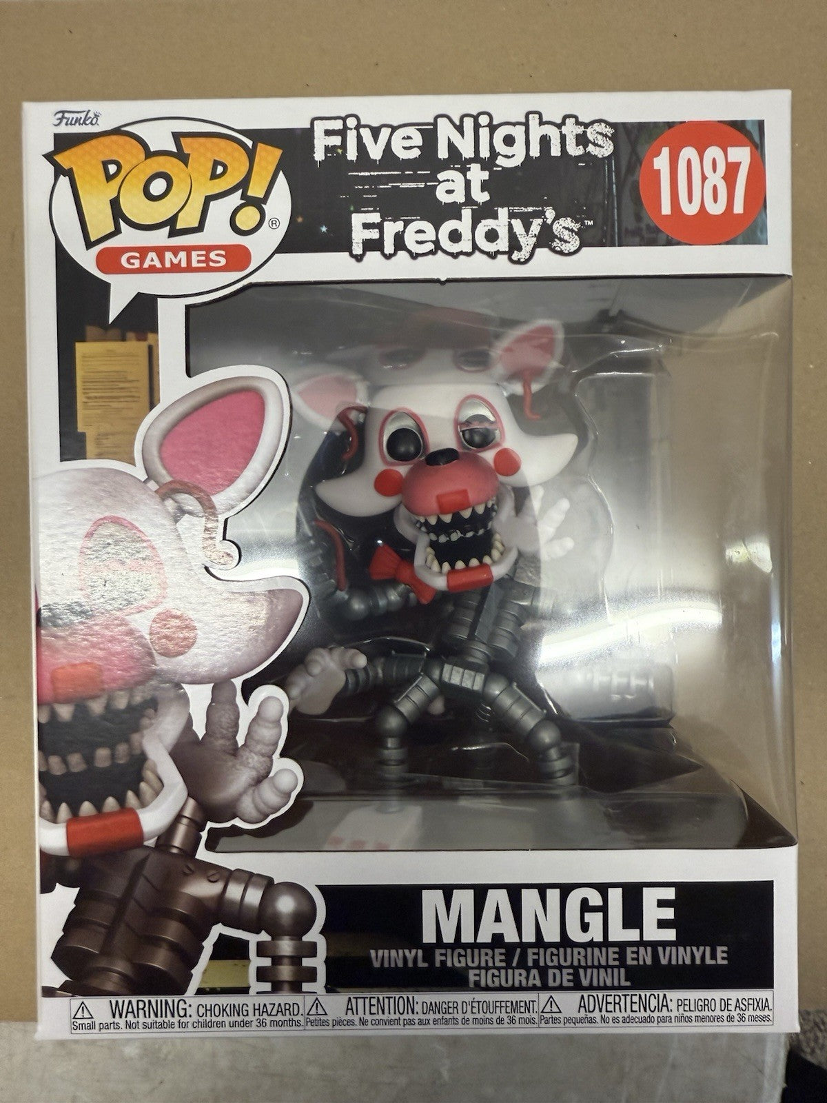 Funko Pop Vinyl Five Nights at Freddy's Mangle 1087 FNAF Figure NEW UK.   (A1)